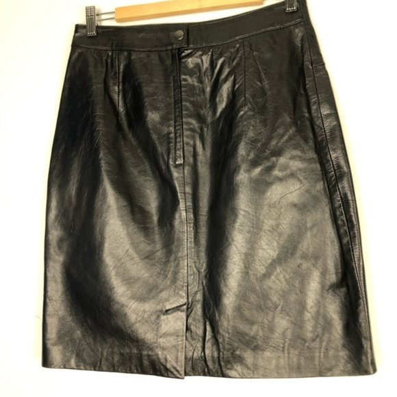 TRADITIONAL TRENDS Genuine Leather Pencil Skirt - Picture 5 of 13